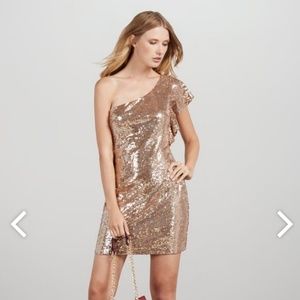 JustFab Dresses - NWT JustFab gold sequin dress JustFab Dresses - NWT JustFab gold sequin dress